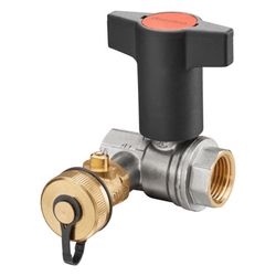 Oventrop Kugelhahn mit Entleerungsventil DN 32, 1 1/4", 1697810... OVENTROP-1697810 4026755382709 (Abb. 1)