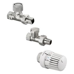Oventrop Thermostatventil-Set, DN 15 Durchgangsausführung, mit Uni LH, AQ, Combi 2, 1... OVENTROP-1703164 4026755448771 (Abb. 1)