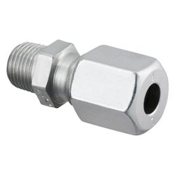 Oventrop Ofix-Oil gerade Einschraubverschraubung R 3/8" x 6mm, Stahl verzinkt mit Mes... OVENTROP-2083060 4026755421453 (Abb. 1)