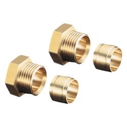 Oventrop Ofix-Oil Klemmringverschraubung 10mm, 2-fach für Zweistrangfilter und Flexo-... OVENTROP-2127052 4026755152470 (Abb. 1)