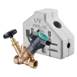Oventrop Aquastrom C Strangregulierventil DN 15 beidseitig Innengewinde, mit Isolieru... OVENTROP-4208104 4026755295177 (Abb. 1)