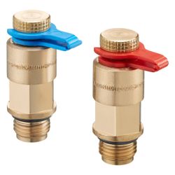 Oventrop Messventil 1x Rot, 1x Blau, Rotguss, 4209090... OVENTROP-4209090 4026755363821 (Abb. 1)