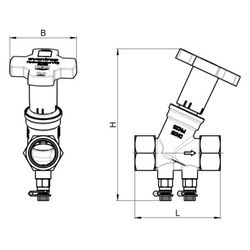 Oventrop Strangregulierventil HydroControl VTS, DN 15, PN 25, Innengewinde, Kvs 3,5, ... OVENTROP-1063504 4026755508055 (Abb. 1)