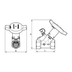 Oventrop HydroControl A Strangabsperrventil DN 50, PN 25, Rp 2” Innengewinde, HydroPo... OVENTROP-1067536 4026755480436 (Abb. 1)