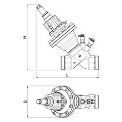 Oventrop Regelventil Cocon QTR druckunabhängig, DN 50, G 2 3/8" AG, 3.500-14.000l/h, ... OVENTROP-1143276 4026755521634 (Abb. 1)