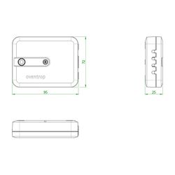 Oventrop Regtronic Kommunikationsmodul KM-IP, BACnet IP oder Modbus TCP, LED-Anzeige,... OVENTROP-1159094 4026755491999 (Abb. 1)