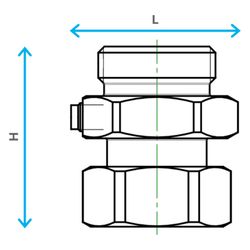 Oventrop Anschlussstück für Cocon Impulsleitung, G 1" AG, G 1" ÜM, M8x1 Anschluss für... OVENTROP-9010509 4026755498394 (Abb. 1)