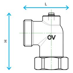 Oventrop Anschlusswinkel 90 Grad für Cocon Impulsleitung, G 1" AG, G 1" ÜM, M8x1 Ansc... OVENTROP-9010510 4026755498400 (Abb. 1)