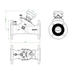 Oventrop Hydrocontrol VFC Strangregulierventil DN 65 Flansch DIN... OVENTROP-1062651 4026755126129 (Abb. 1)