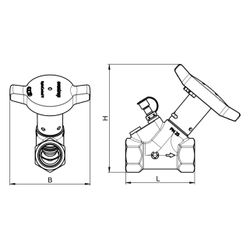 Oventrop HydroControl A Strangabsperrventil DN 50, PN 25, Rp 2” Innengewinde, HydroPo... OVENTROP-1067536 4026755480436 (Abb. 1)