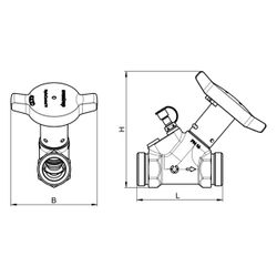 Oventrop HydroControl A Strangabsperrventil DN 15, PN 16, G 3/4" Außengewinde, HydroP... OVENTROP-1067624 4026755480443 (Abb. 1)