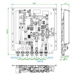 Oventrop Regudis W-HTF Wohnungsstation gemischter Heizkreis 12 l/min, Wärmetauscher N... OVENTROP-1341160 4026755394276 (Abb. 1)