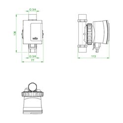 Oventrop Hocheffizienzpumpe Wilo-Star-Z Nova C... OVENTROP-1349096 4026755450682 (Abb. 1)