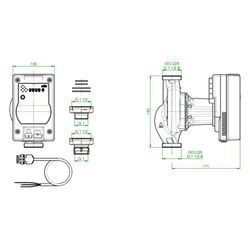 Oventrop Trinkwasser-Zirkulationspumpe für Regumaq X-80, Wilo Para MAXO-Z, 1381592... OVENTROP-1381592 4026755434446 (Abb. 1)