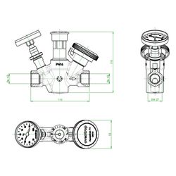 Oventrop Aquastrom Thermisches Zirkulationsventil TV, DN 15, Rp 1/2" IG, 16 bar, mit ... OVENTROP-4202504 4026755495225 (Abb. 1)