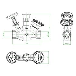 Oventrop Thermisches Zirkulationsventil Aquastrom TV, DN 20, Rp 3/4", mit Wärmedämmun... OVENTROP-4202506 4026755495232 (Abb. 1)