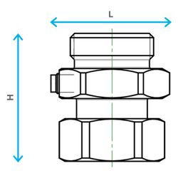 Oventrop Anschlussstück für Cocon Impulsleitung, G 1" AG, G 1" ÜM, M8x1 Anschluss für... OVENTROP-9010509 4026755498394 (Abb. 1)
