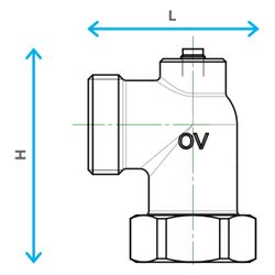 Oventrop Anschlusswinkel 90 Grad für Cocon Impulsleitung, G 1" AG, G 1" ÜM, M8x1 Ansc... OVENTROP-9010510 4026755498400 (Abb. 1)