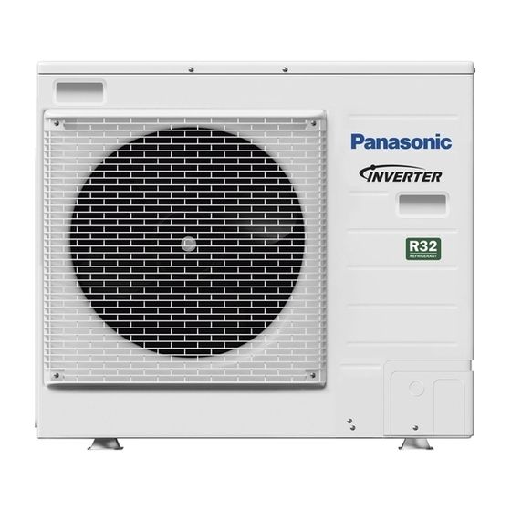 Panasonic Split-Wärmepumpe Außengerät R32 7kW bei A7/W35 1-phasig Aquarea Teil Split