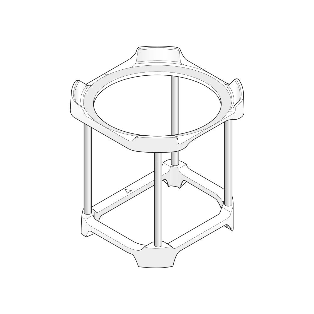 Panasonic Montagegestell für wandmontierte Brauchwasser-Wärmepumpen Aquarea DH... PANASONIC-PAW-DHW-STAND 4010869356879 (Abb. 1)