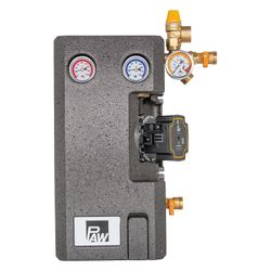 PAW Solarstation SolarBloC maxi Basic DN25, 2-Strang, Grundfos UPM3 Solar 25-75, Messing... PAW-607052GP8 4251401506097 (Abb. 1)