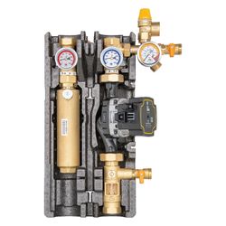 PAW Solarstation SolarBloC maxi Basic DN25, 2-Strang, Grundfos UPM3 Solar 25-75, Messing... PAW-607052GP8 4251401506097 (Abb. 1)