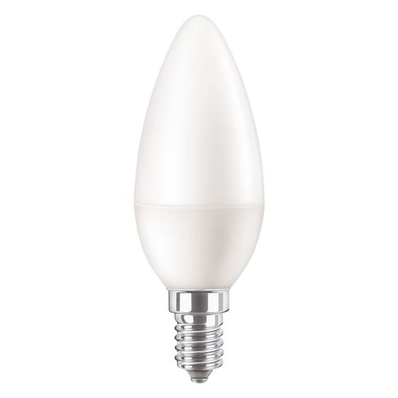 Philips LED-Kerzenlampe CorePro B38, 7W 806 lm E14 2700 K, Kunststoff, Weiß