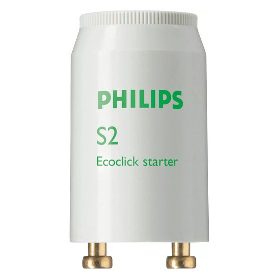 Philips Leuchtstofflampen-Starter S 2, 4-22W 220-240V, Weiß