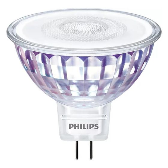 Philips LED-Reflektor MASTER Value MR16, 7,5W 630lm 3000K GU5.3, Glas, Weiß, 30740700