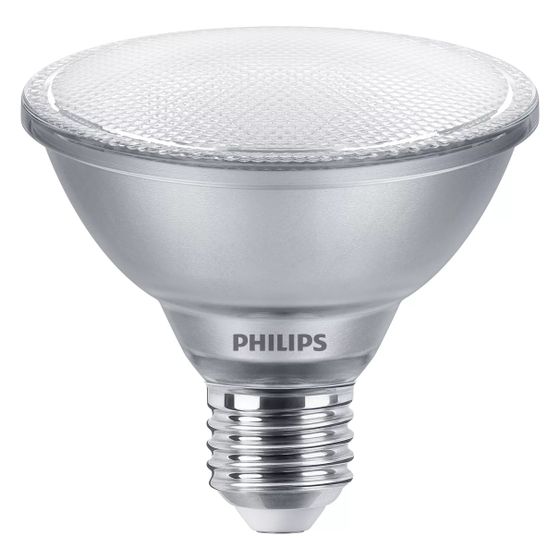 Philips LED-Reflektor PAR30S MASTER Value, 9,5W 820lm 25 Grad, Glas, Weiß, 44324200
