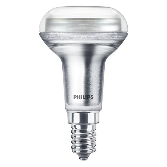 Philips LEDspot-Reflektor CorePro R50 E14, 2,8W 210lm 2700K 36 Grad, Glas, Weiß