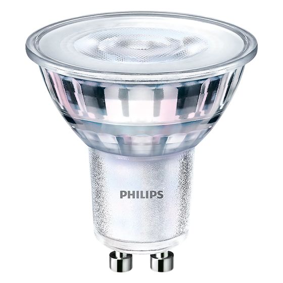 Philips LED-Reflektor CorePro PAR16, 4W 50W GU10 4000K 350lm 36 Grad, Glas, Weiß, 35885000