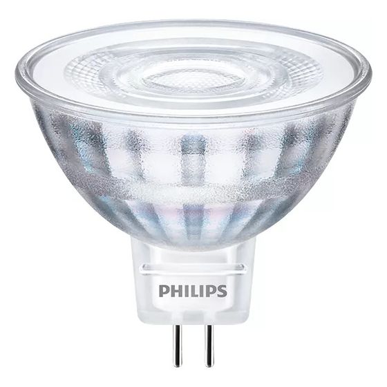 Philips LED-Reflektor CorePro MR16 4,4W 390lm 4000K GU5.3, 36 Grad, Glas, Weiß, 30708700