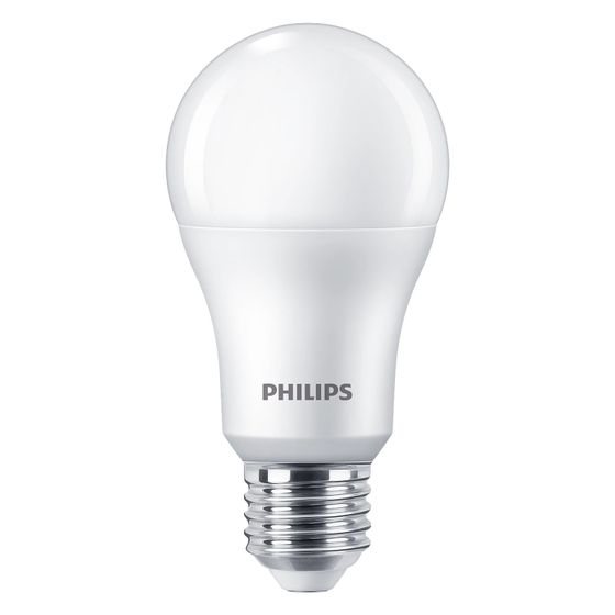 Philips LED-Lampe CorePro A60, 13W 1521lm 4000K E27, Kunststoff, Weiß