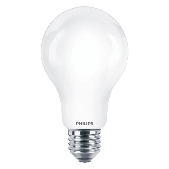 Philips LED-Lampe CorePro A67, 17,5W 2452lm 4000K E27, Glas, Weiß, 1