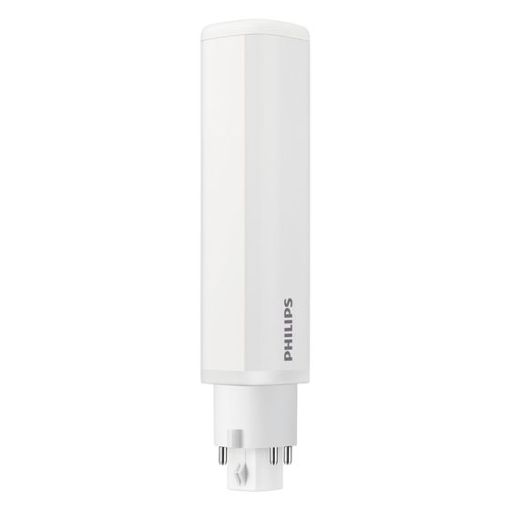 Philips LED-Lampe CorePro PL-C 5,5W G24q-1, 660 lm, 4000 K, Kunststoff, Weiß