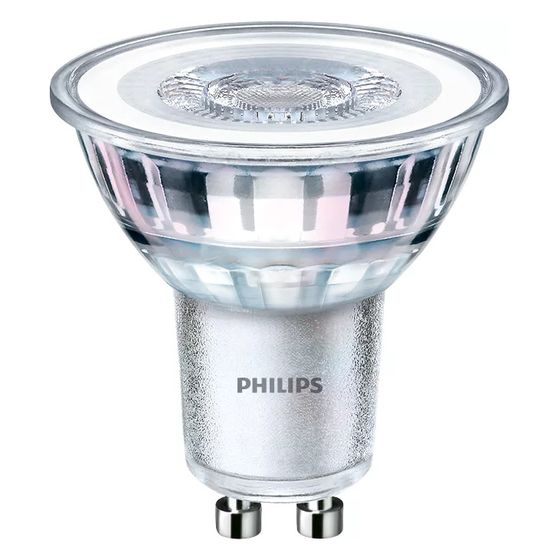 Philips LED-Reflektor Corepro PAR16, 4,6W 390lm 4000K GU10, Glas, Weiß