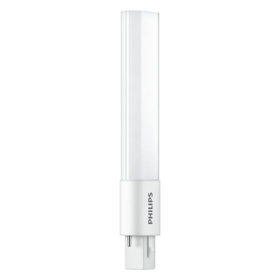 Philips LED-Lampe CorePro PL-S 5W G23, 520 lm, 3000 K, Kunststoff, Weiß