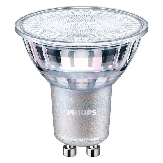 Philips LED-Reflektorlampe MASTER Value PAR16 GU10 2,8W, 270lm, 3000K, 50x54mm, Glas, Weiß