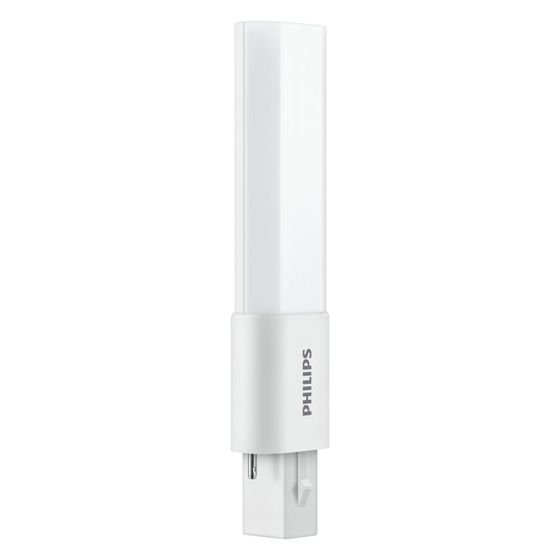 Philips LED-Kompaktleuchtstofflampe CorePro PL-S, 3,5W 360lm 3000K G23, Kunststoff, Weiß