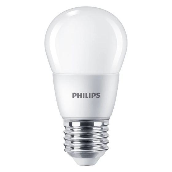 Philips LED-Lampe CorePro P48, 7W 806lm 2700K E27, Kunststoff, Weiß