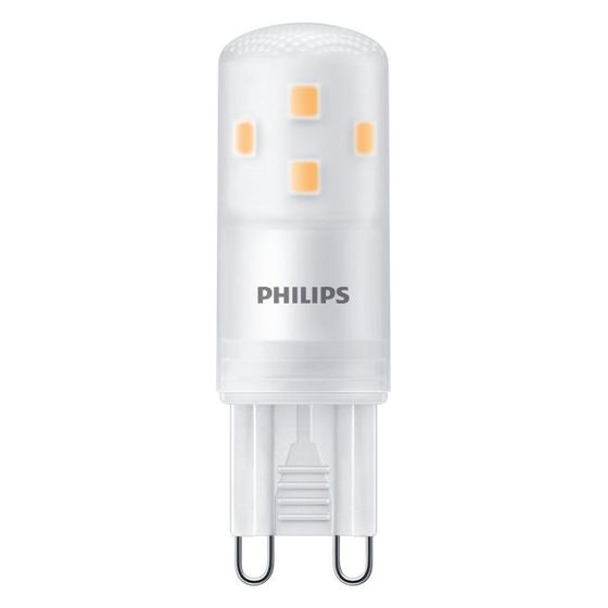 Philips LED-Stiftsockellampe CorePro G9 2,7W 300lm 2700K, 2,7W, Kunststoff, Weiß