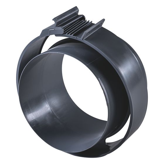 Pluggit Verbindungsmuffe IsoPlugg DN 125, 155mm, Kunststoff, Anthrazit, IPVS1-2