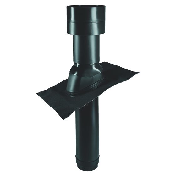 Pluggit Dachhaube, DN 160, Kunststoff, Schwarz, DH160-KS