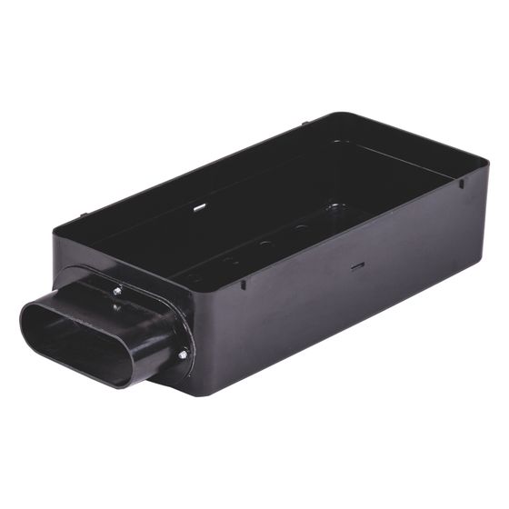 Pluggit Luftauslassset für PK150, 304x140x75mm, ABS, Schwarz, PL180V