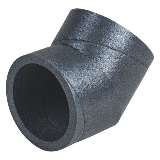 Pluggit Bogen IsoPlugg, 45 Grad, DN 125, 155mm AD, IPBO1-2