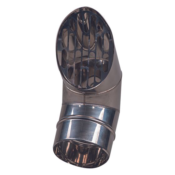 Pluggit Bogen, DN 150, 275mm, Edelstahl, LTBO150EG