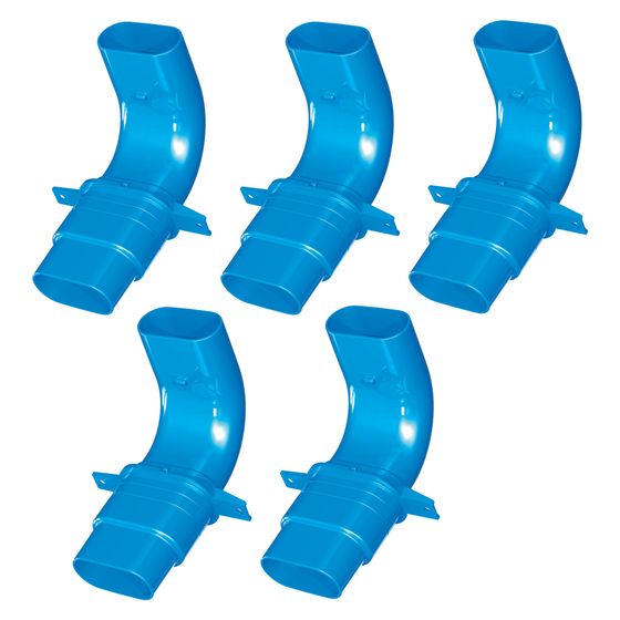 Pluggit Deckenbogen-Set PluggPlan, 5 Stück, 159,8x148,4x208,1mm, ABS, Blau, PP-N