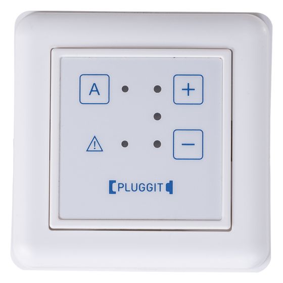 Pluggit Unterputz-Bedienteil PluggPlan, 81,5x81,5x38,5mm, PP-S