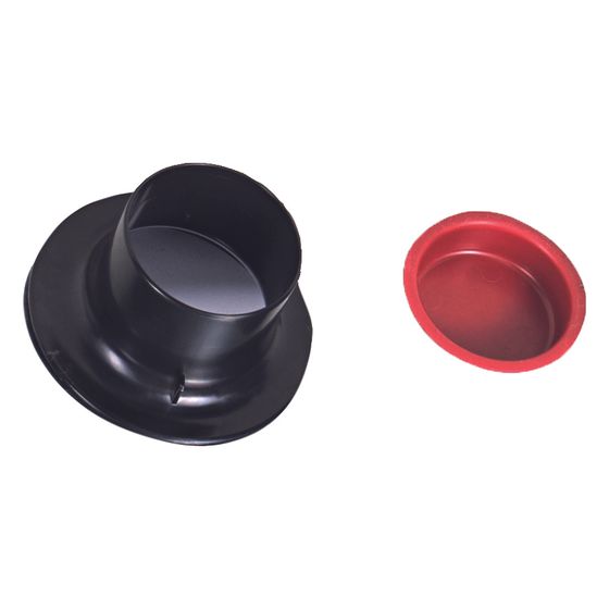 Pluggit Verteileranschluss, PluggFlex PKR75, Kunststoff, Schwarz, RDV75